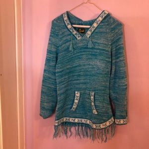 Blue Alpaca Wool Sweater